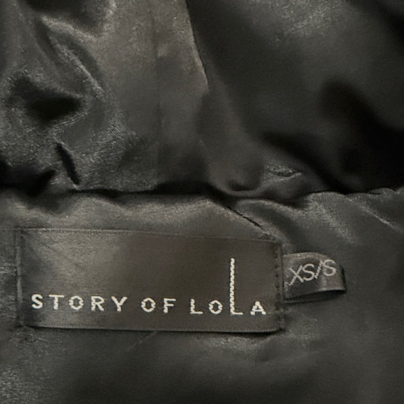 Story of Lola Black Faux Fur Hoodie - Picture 3 of 10